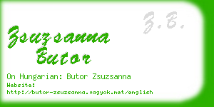 zsuzsanna butor business card